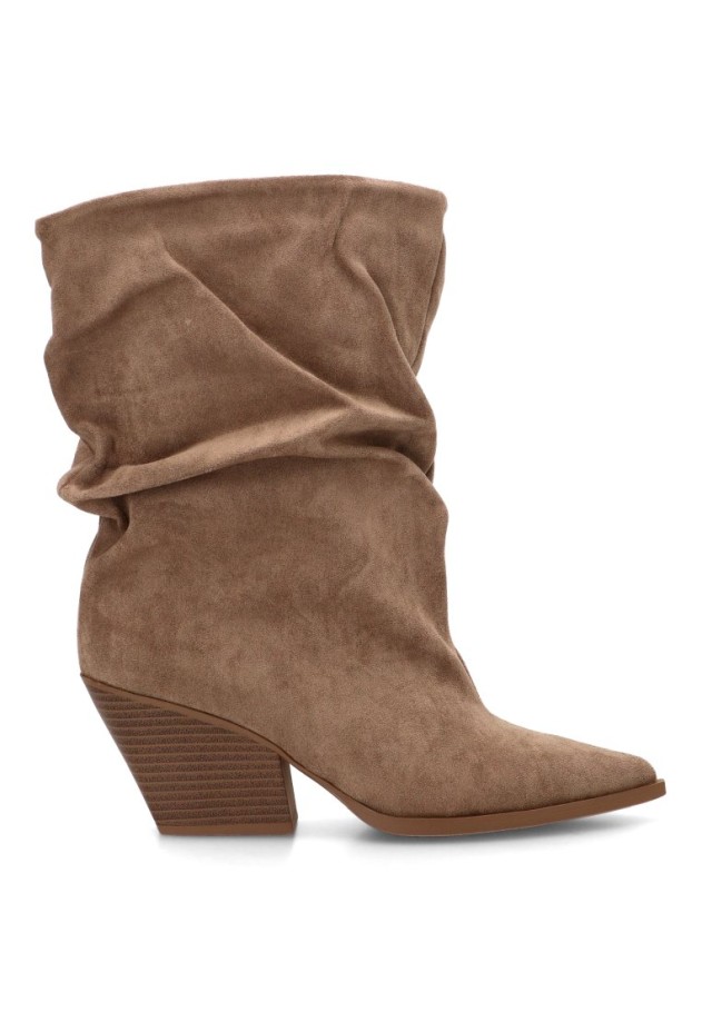 Bota con tacón alto de antelina para mujer CINK-ME 2581A