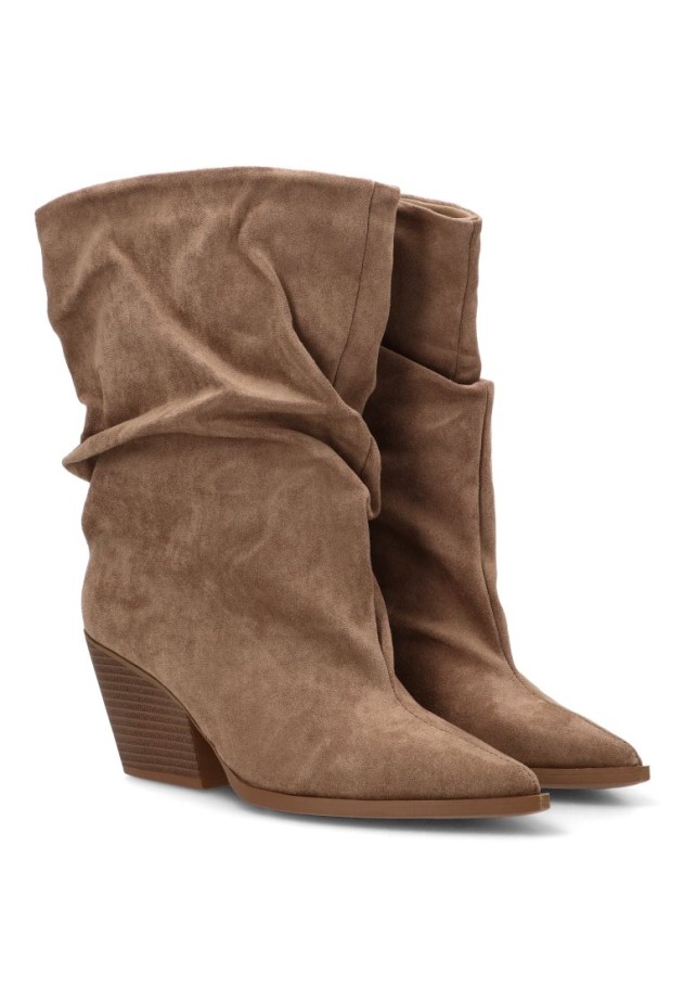Bota con tacón alto de antelina para mujer CINK-ME 2581A
