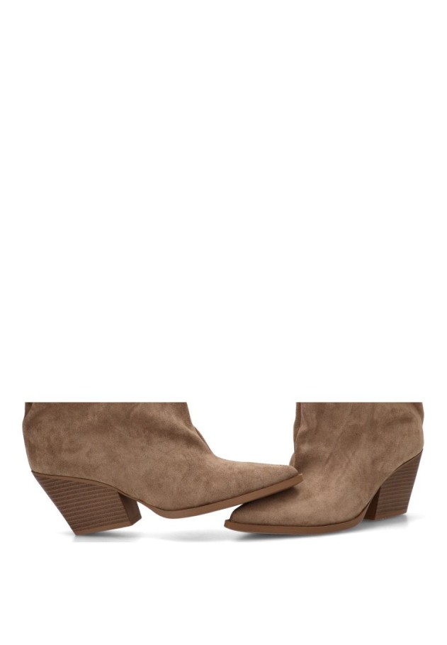 Bota con tacón alto de antelina para mujer CINK-ME 2581A