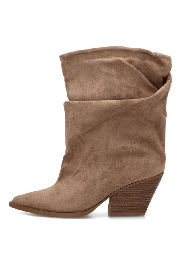 Bota con tacón alto de antelina para mujer CINK-ME 2581A