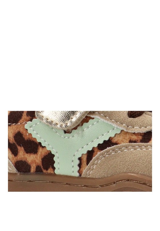 Deportivo leopardo de niña ETIKA 52465N respetuoso barefoot con cierre de velcro
