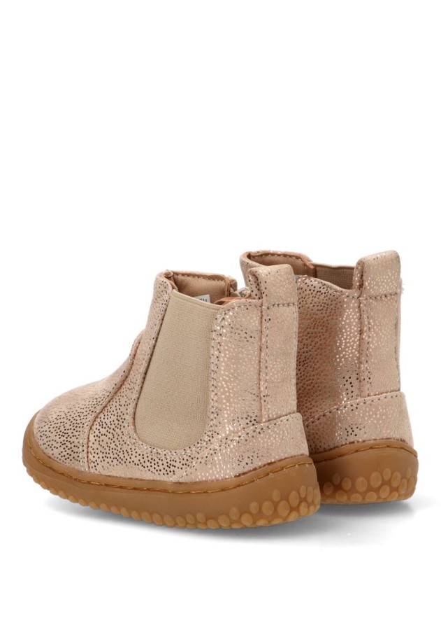 Botín taupe con brillo elástico de niña ETIKA 110586