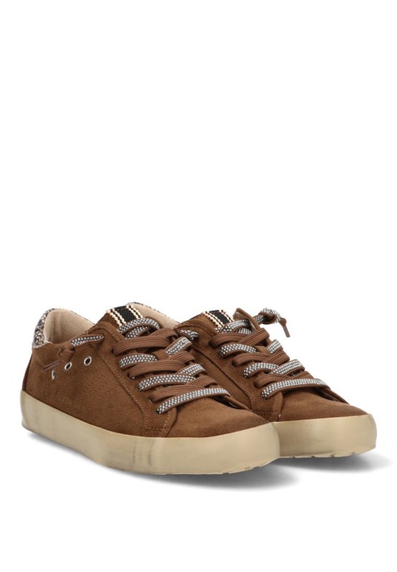 Deportivo casual de mujer YULIA M6501 en antelina camel