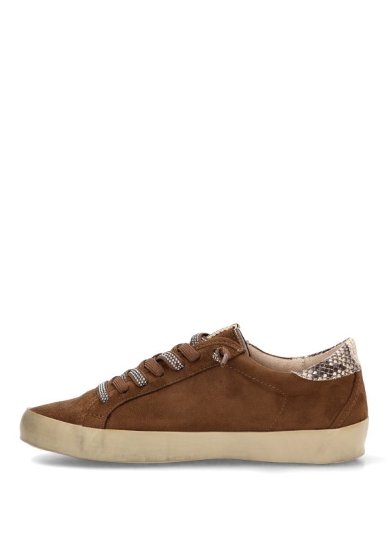 Deportivo casual de mujer YULIA M6501 en antelina camel