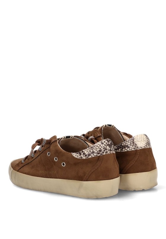 Deportivo casual de mujer YULIA M6501 en antelina camel