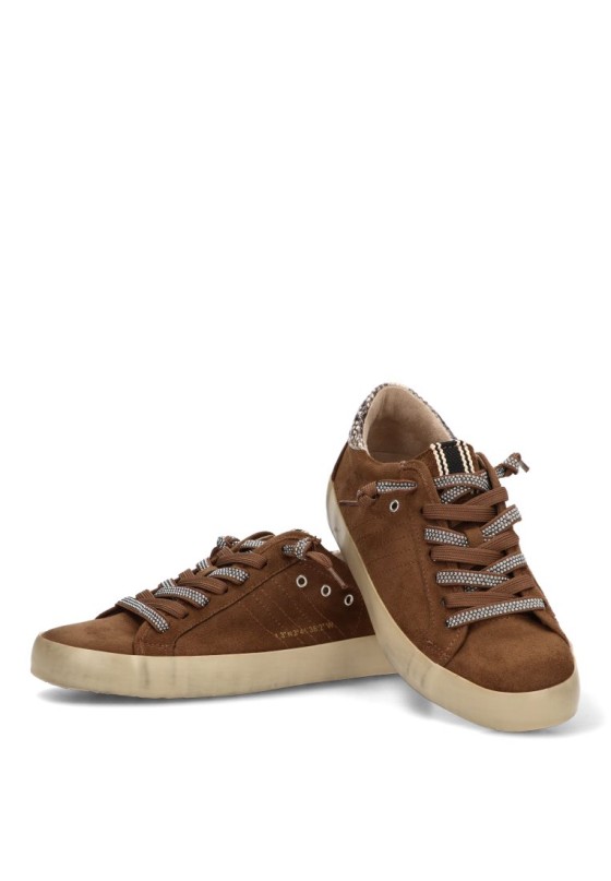Deportivo casual de mujer YULIA M6501 en antelina camel