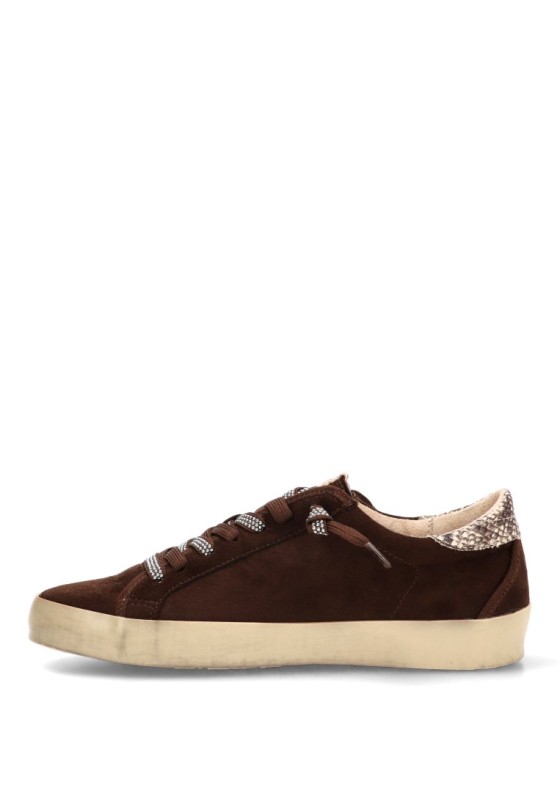Deportivo casual de mujer YULIA M6501 en antelina café