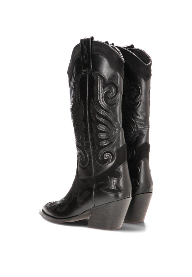 Bota campera con tacón medio de mujer LUNA TREND M6763