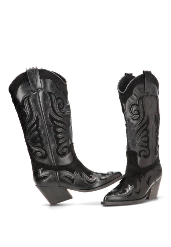 Bota campera con tacón medio de mujer LUNA TREND M6763