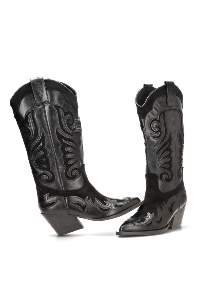 Bota campera con tacón medio de mujer LUNA TREND M6763