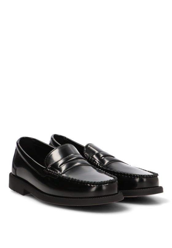 Mocasín VRE6-270 de hombre en negro sintético
