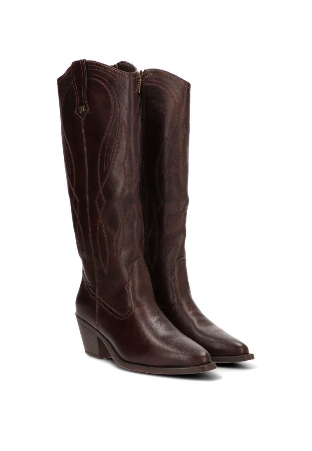 Bota campera marrón de mujer MUSTANG 55349