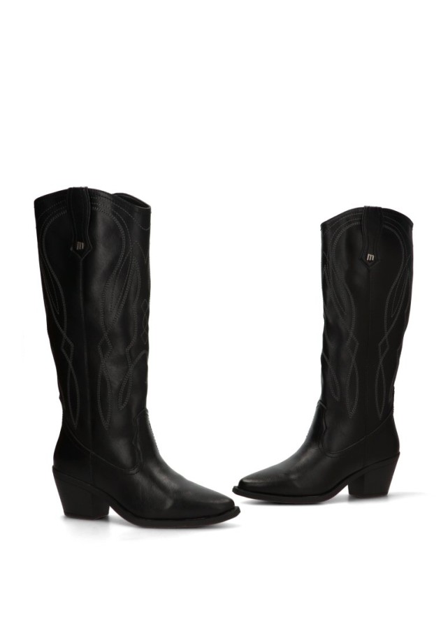 Bota campera negra de mujer MUSTANG 55349