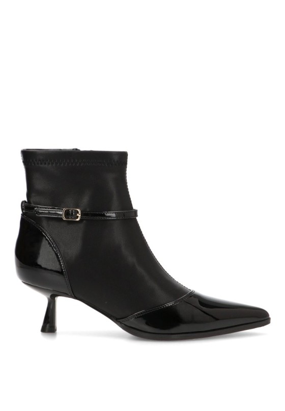Botín negro con tacón kitten para mujer GIOSEPPO 76135