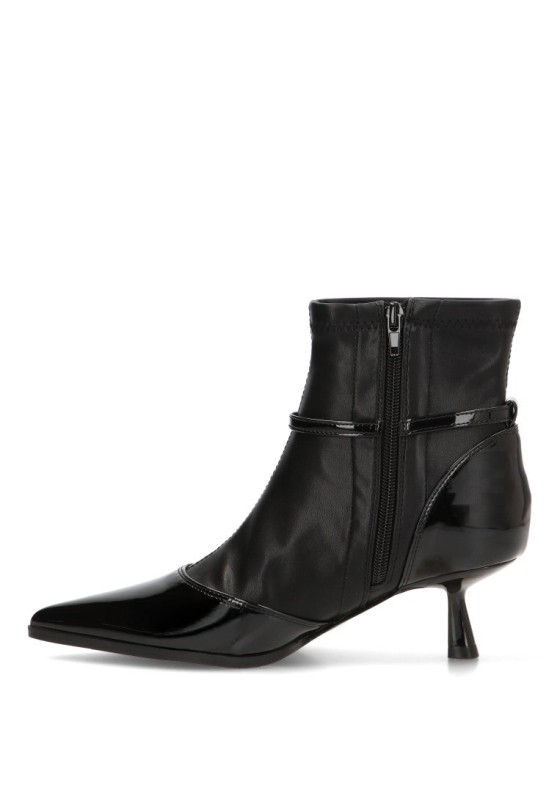 Botín negro con tacón kitten para mujer GIOSEPPO 76135