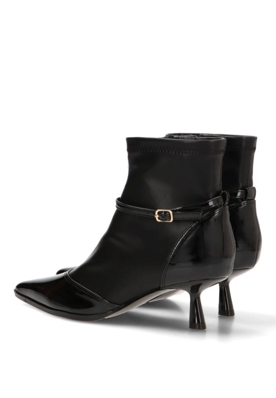 Botín negro con tacón kitten para mujer GIOSEPPO 76135