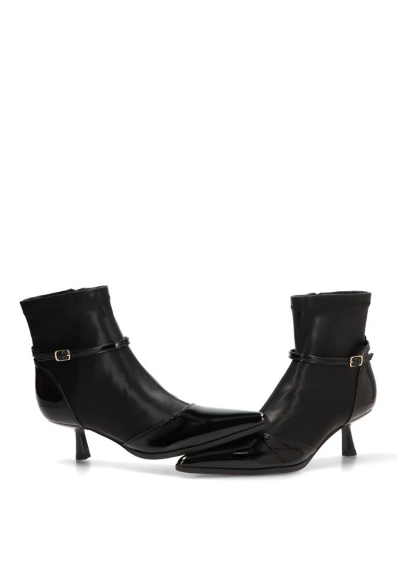 Botín negro con tacón kitten para mujer GIOSEPPO 76135