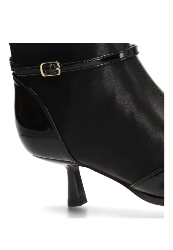 Botín negro con tacón kitten para mujer GIOSEPPO 76135
