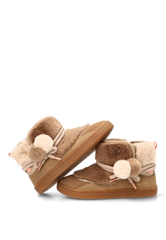 Botín estilo UGG GIOSEPPO 80521 beige barefoot para niña