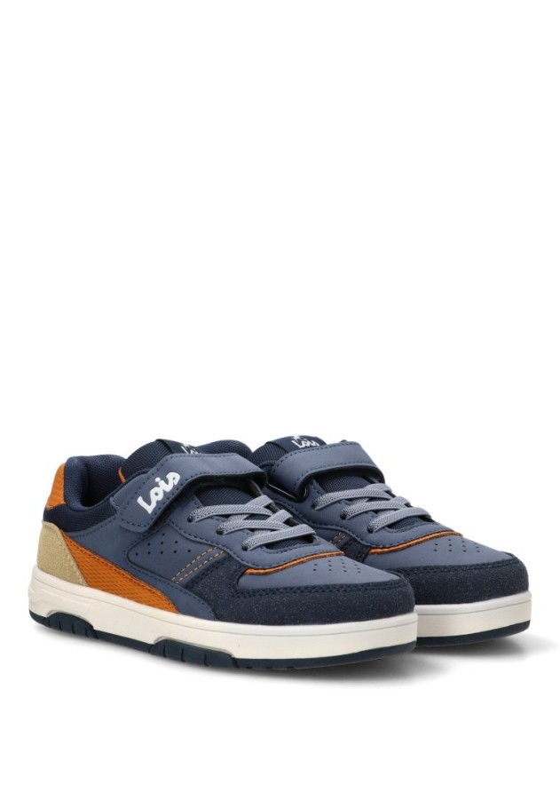 Deportivo niño LOIS 63346 marino con velcro y suela plana