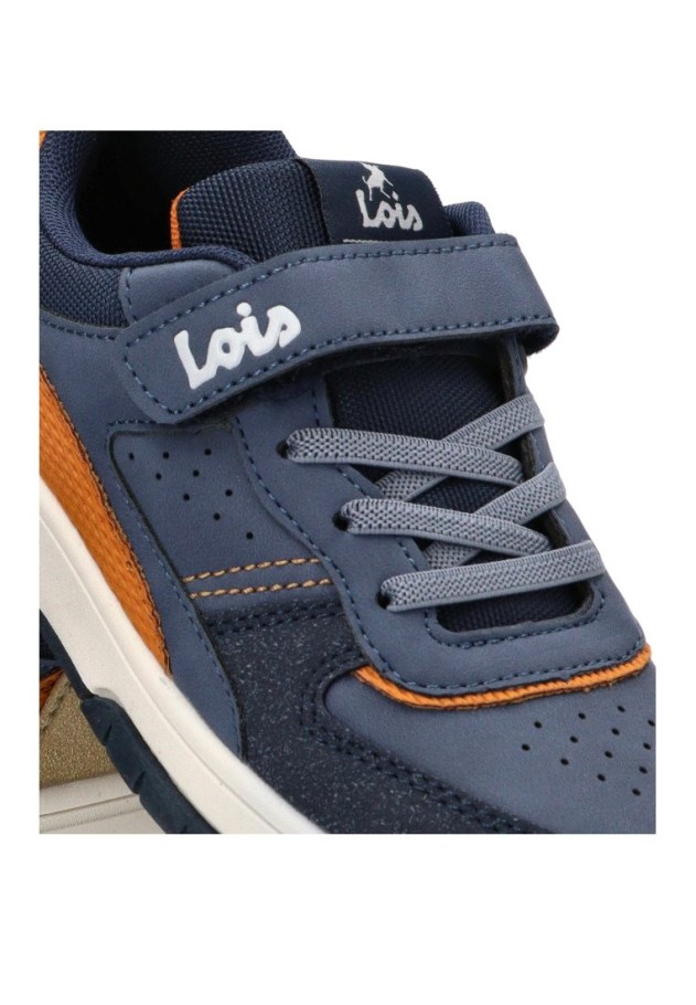 Deportivo niño LOIS 63346 marino con velcro y suela plana