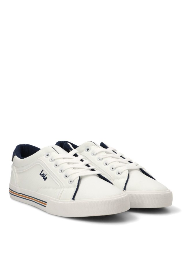 Deportivo blanco de hombre LOIS 61415