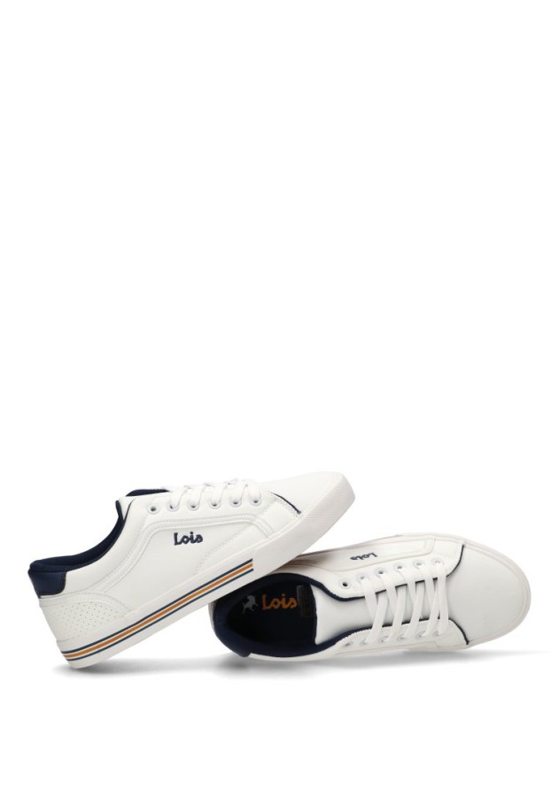 Deportivo blanco de hombre LOIS 61415