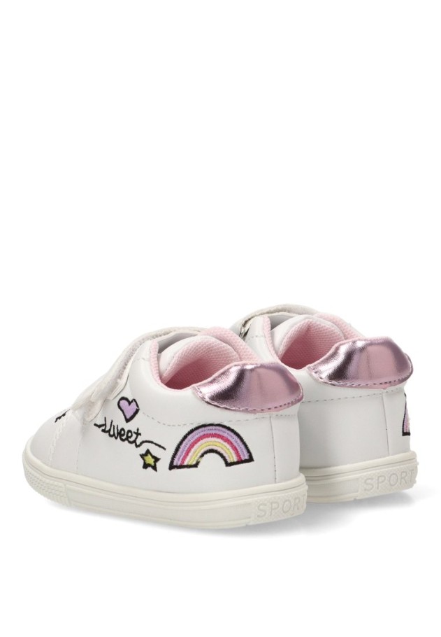 Deportivo blanco de niña BUBBLE BOBBLE A-2820