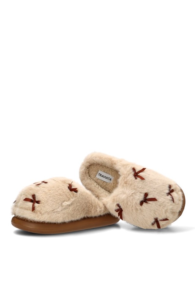 Zapatillas de casa con suela plana de mujer TRAVIATA 1018