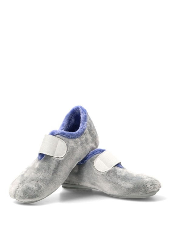 Zapatillas de casa VULCA-BICHA con velcro y forro abrigo 4301