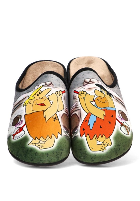 Zapatillas de casa gris textil para hombre VULCA-BICHA 1855