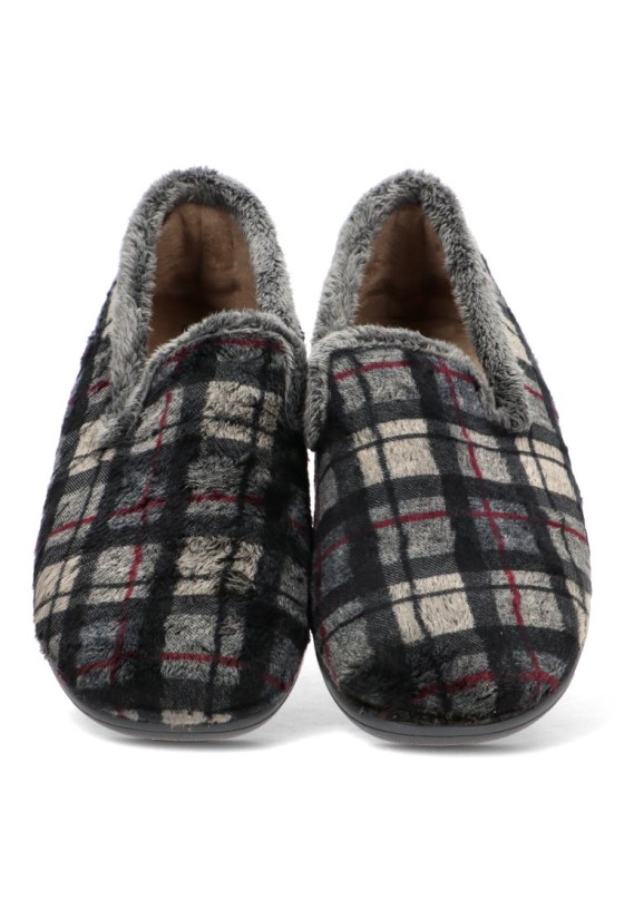 Zapatillas de casa cerradas VULCA-BICHA 640 para hombre gris textil