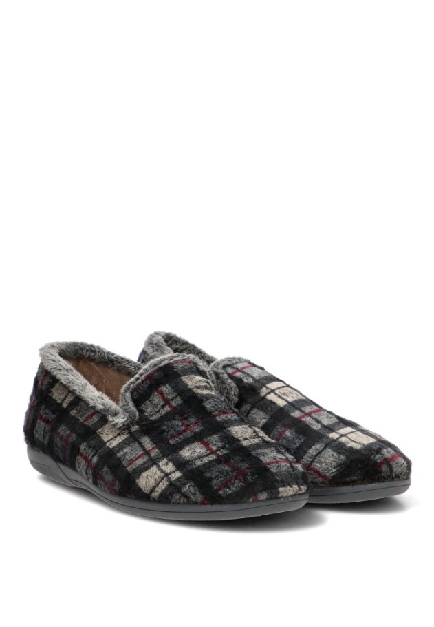 Zapatillas de casa cerradas VULCA-BICHA 640 para hombre gris textil