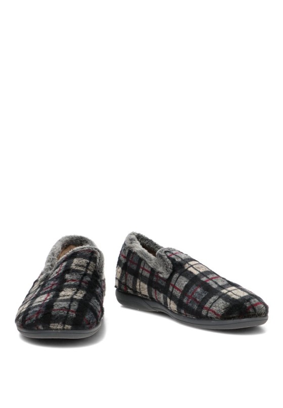 Zapatillas de casa cerradas VULCA-BICHA 640 para hombre gris textil