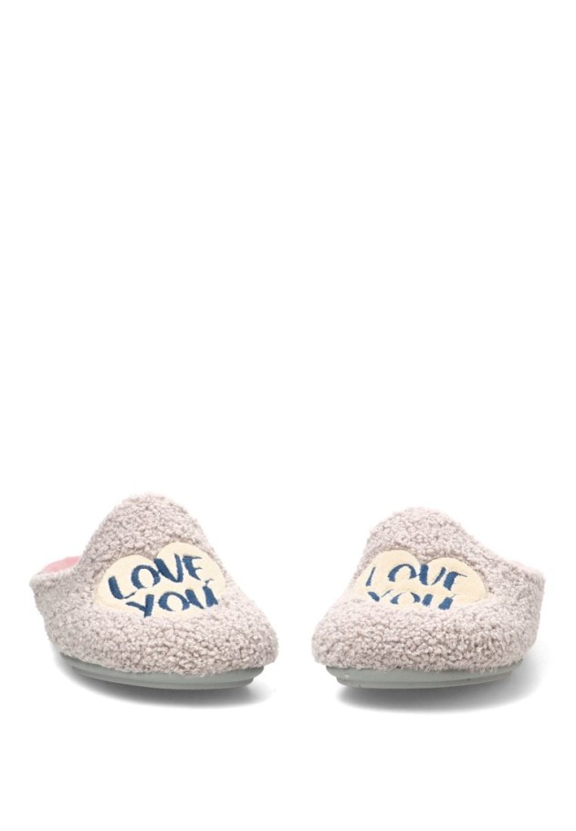 Zapatillas de casa con detalle de corazón de mujer VULCA-BICHA 4339