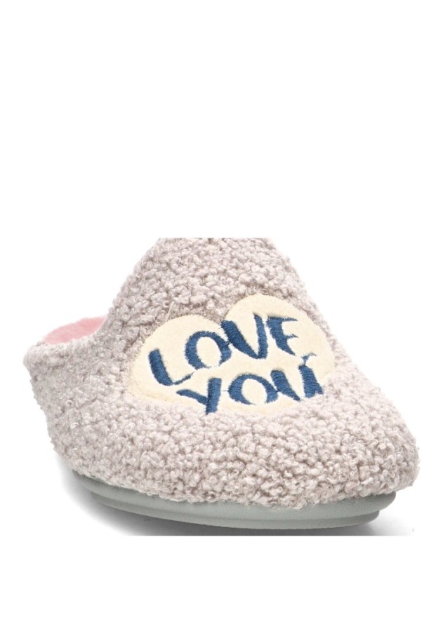 Zapatillas de casa con detalle de corazón de mujer VULCA-BICHA 4339