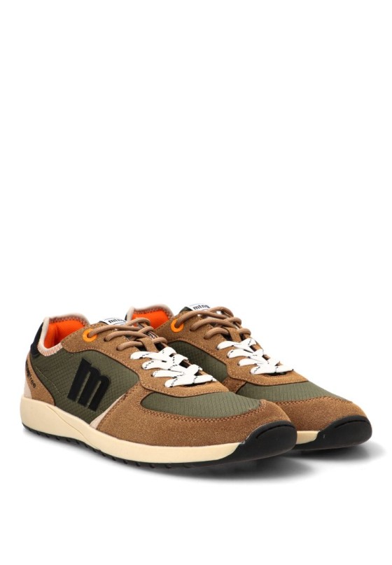 Deportivo kakhi con suela plana de hombre MUSTANG 85003