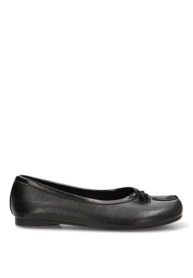 Bailarina negra con suela plana de mujer CEREZA P156
