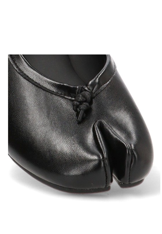 Bailarina negra con suela plana de mujer CEREZA P156