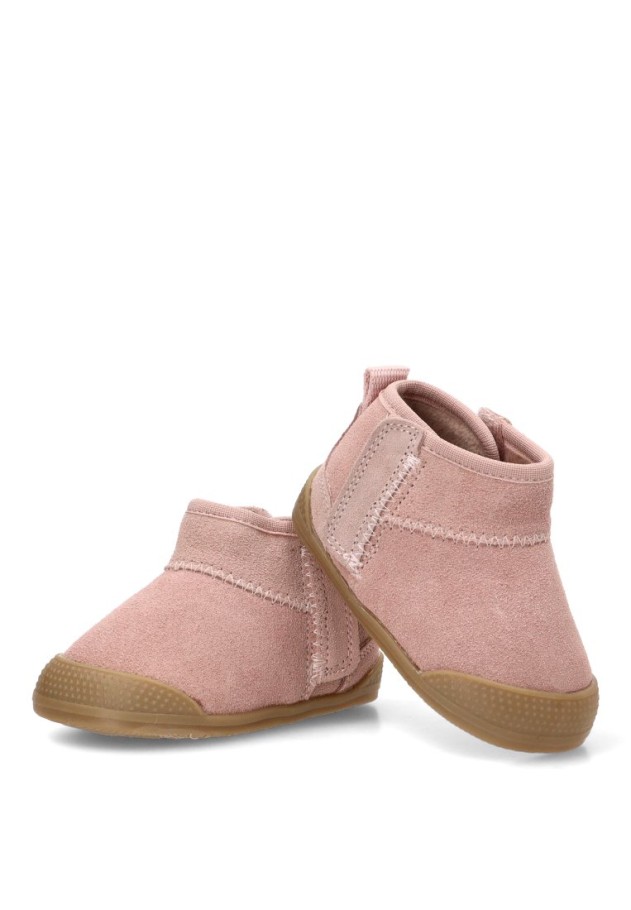 Botín respetuoso barefoot de piel para niña BUBBLE BOBBLE C1910 rosa