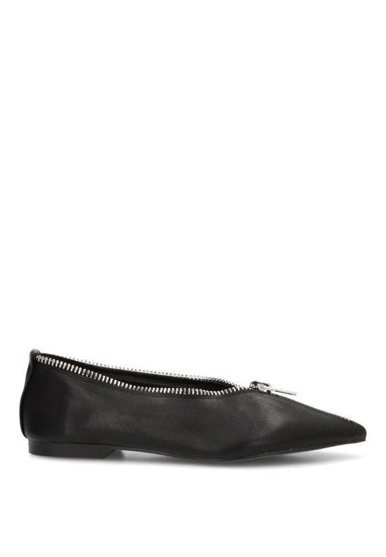 Bailarina con cremallera y suela plana de mujer LUNA TREND M6556
