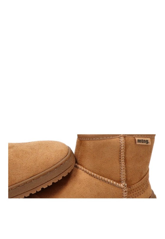 Botín barefoot de niña Mustang Kids 49074 en antelina color cuero