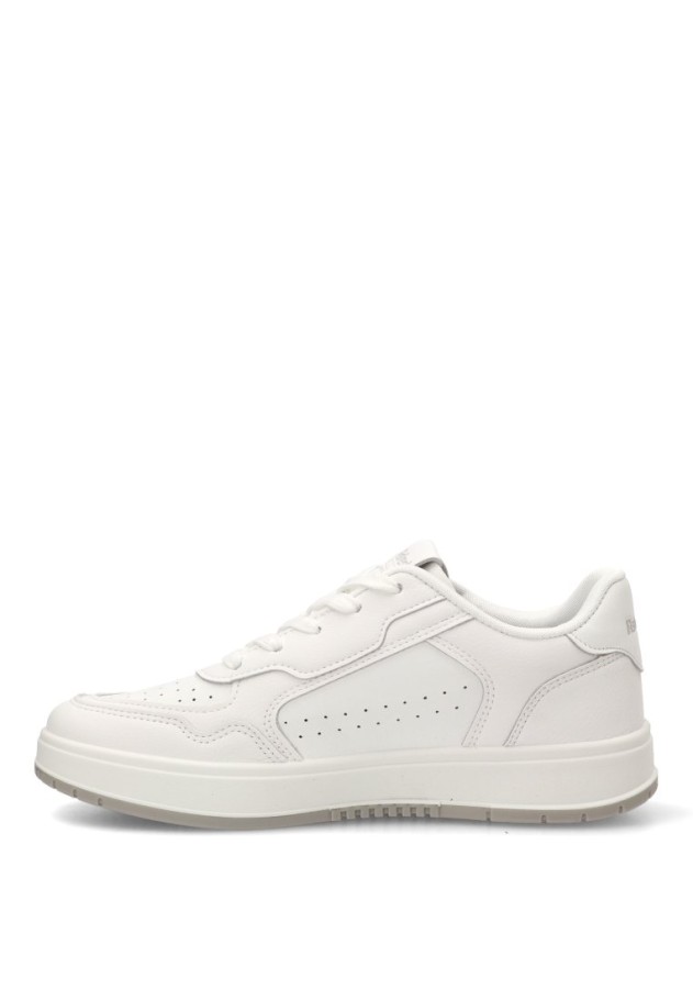 Deportivo blanco con suela plana de mujer REFRESH 176097