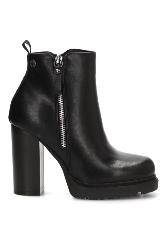 Botín negro con tacón alto de mujer REFRESH 172923