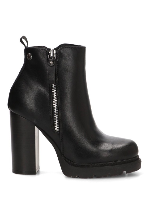 Botín negro con tacón alto de mujer REFRESH 172923