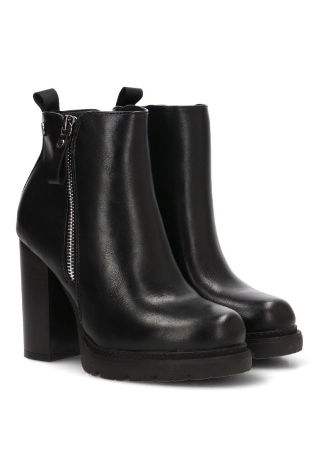Botín negro con tacón alto de mujer REFRESH 172923