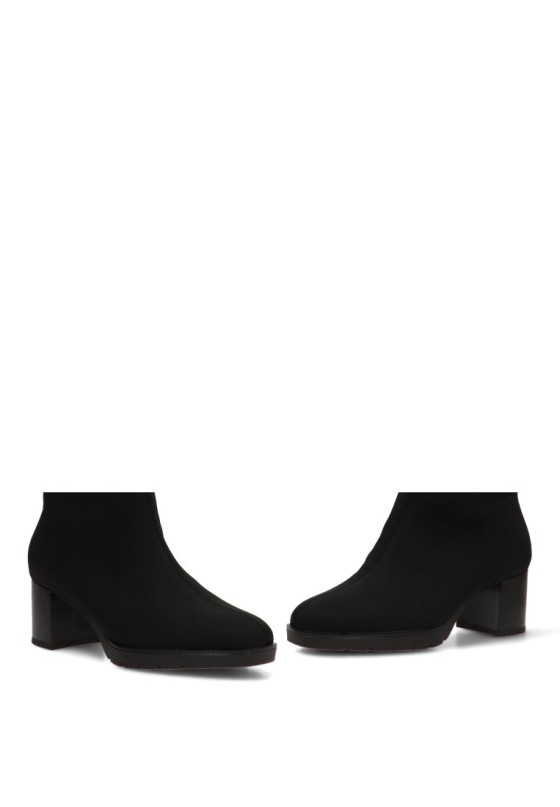 Bota alta stretch para mujer DANGELA DZS31998 en negro con tacón medio