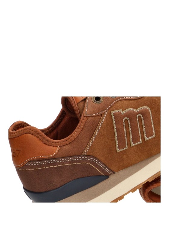 Deportivo casual en cuero sintético con suela plana para hombre MUSTANG 84866