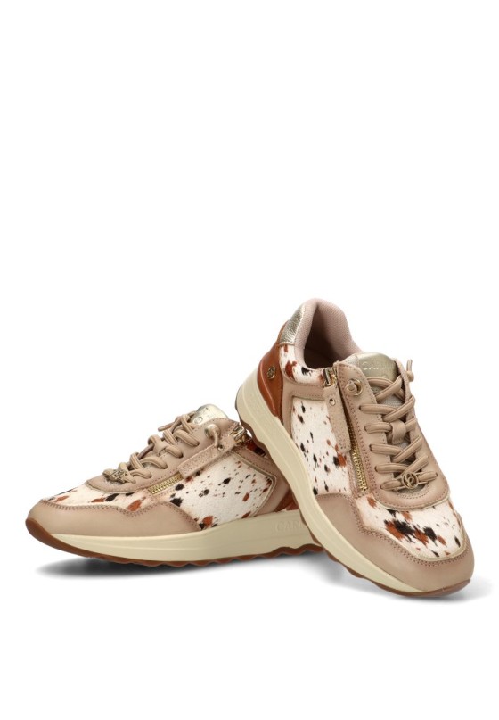 Deportivo en piel beige de mujer CARMELA 164360