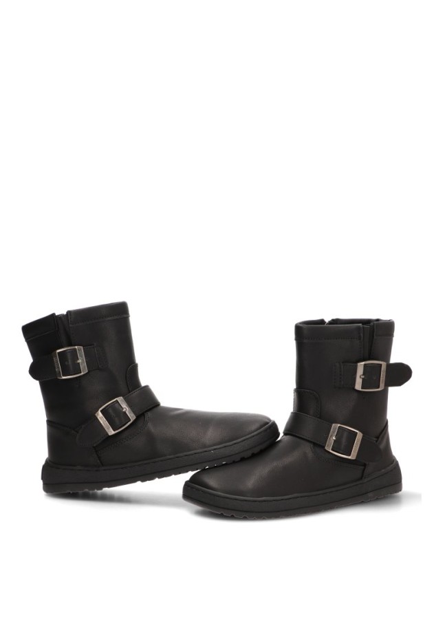 Botín negro barefoot con suela plana de mujer MUSTANG 55296